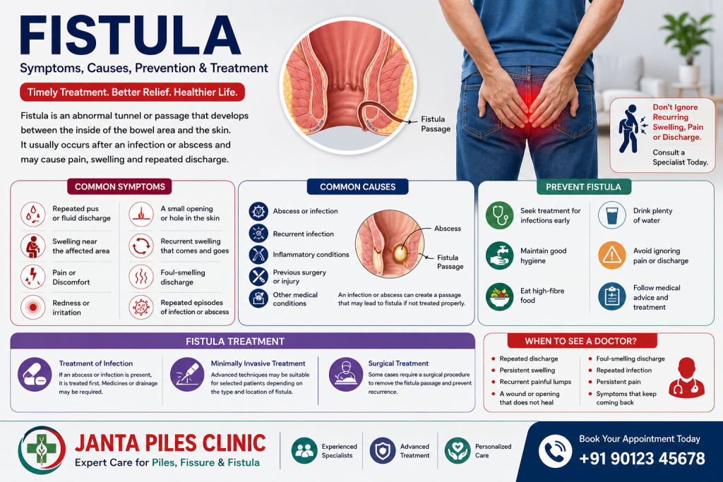 Fistula: Symptoms, Causes, Prevention and Treatment